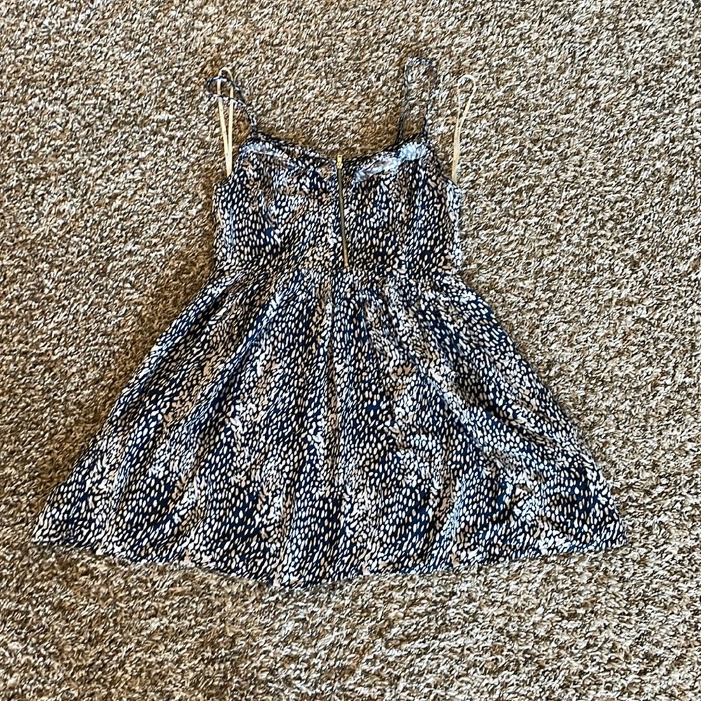 Gorgeous light weight blue and tan dress